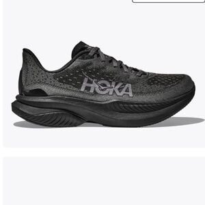 Hoka Mach 6 Black / Outer Orbit Athletic Running Sneakers
